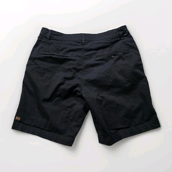 Tentree Shorts Mens 33 Black Organic Cotton Sustainable Comfort Hiking Stretch - Picture 2 of 16